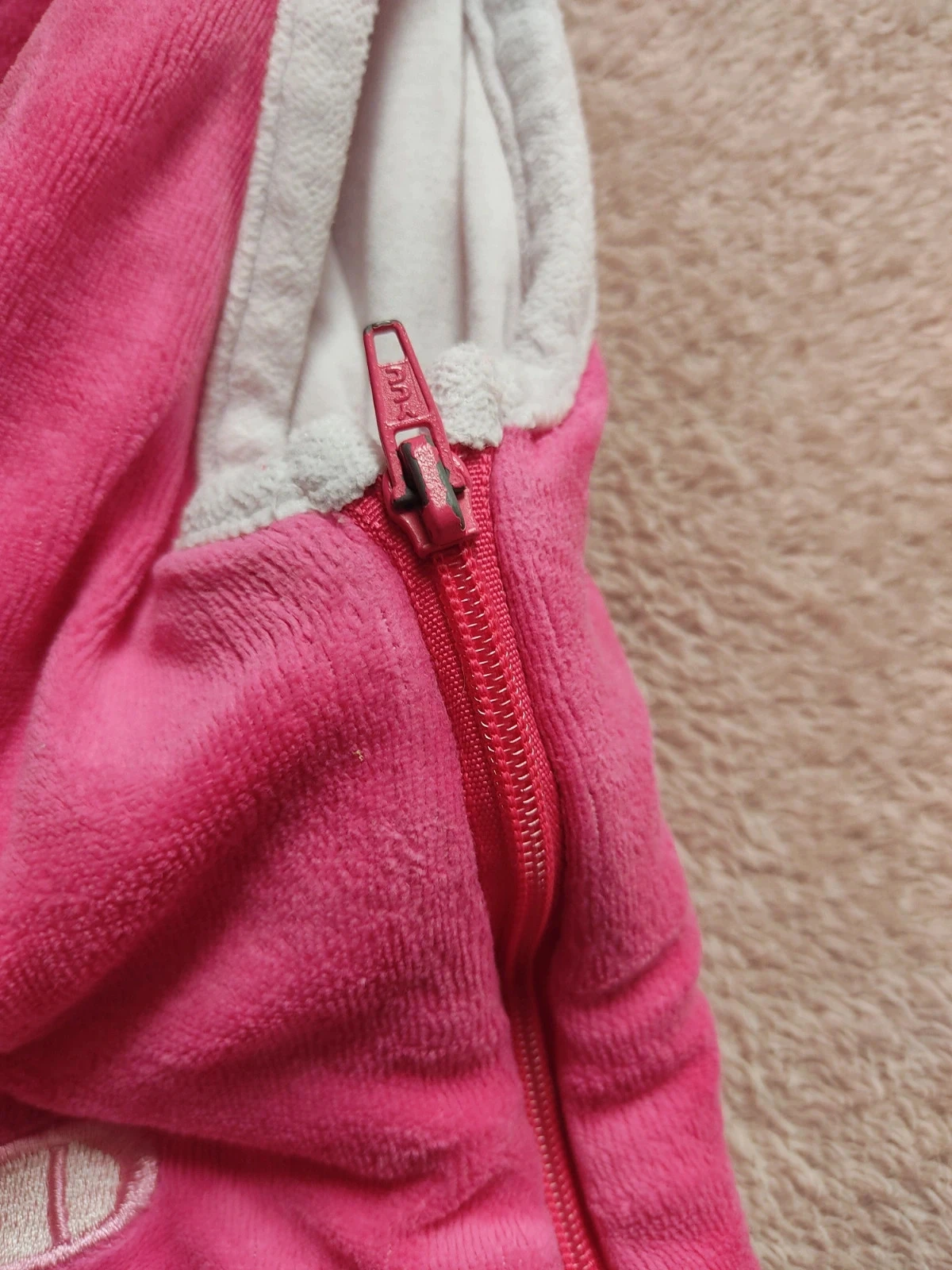 Pink velvet Kitchoun sleeping bag/swaddle - Size 6-24 months - Very good overall condition – photo 6